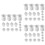 48Pcs Flexible White Silicone Cups DIY Epoxy Tool Set for Resin Crafts 5