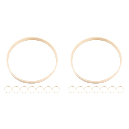 16Pcs Khaki Bamboo Rings Wreath Hoops for Macrame DIY Craft Projects 2