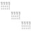 48Pcs Flexible White Silicone Cups DIY Epoxy Tool Set for Resin Crafts 8