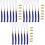 3Sets Blue Graduation Tassels 2023 Polyester DIY Hat Accessories 4