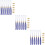 3Sets Blue Graduation Tassels 2023 Polyester DIY Hat Accessories 8