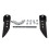 Black Upper Fairing Support Bracket Repair Kit for  Electra Street Glide 2