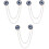 3St Gekleurde Evil Eye Ketting Boutonnières Kleding 3