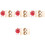 4Sets Mini Baseball Decor Kit Wooden Role Play Accessories 5
