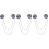 3St Gekleurde Evil Eye Ketting Boutonnières Kleding 4