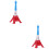 2Pcs Artistic Eiffel Tower Model Multi Color Unique Home Decoration 7
