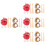 4Sets Mini Baseball Decor Kit Wooden Role Play Accessories 8