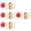 4Sets Mini Baseball Decor Kit Wooden Role Play Accessories 9