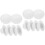 12Pcs Multi-Function White Felt Miniature Hats for Doll DIY Supply 6