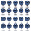Multicolor Pearls Pin For Clothing Decoration Secure-Dark Blue 1