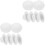 12Pcs Multi-Function White Felt Miniature Hats for Doll DIY Supply 5