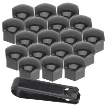 120St Zwarte Wielmoerkappen Nylon Auto Wielmoer Covers Set