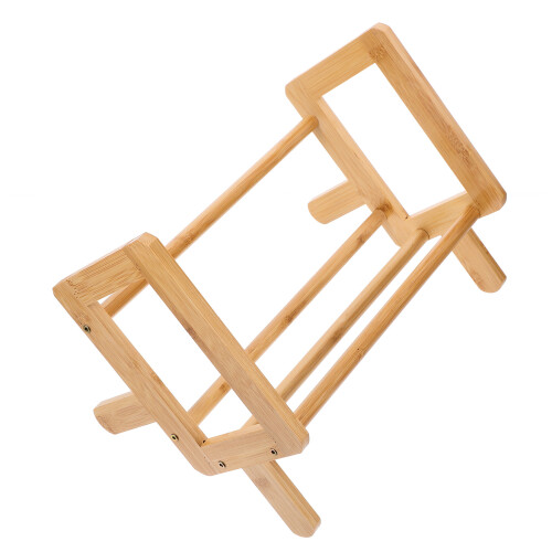 2St Compact Khaki Bamboe Boek Standaard Voor En 2