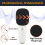 2Pcs Microphone Windscreen Foam for Rode Podcaster, Noise Reduction Mic Pop Filter Cover Black 3