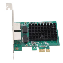 Dual Port 2.5G PCIe Network Card, RTL8125B High Speed Ethernet Adapter