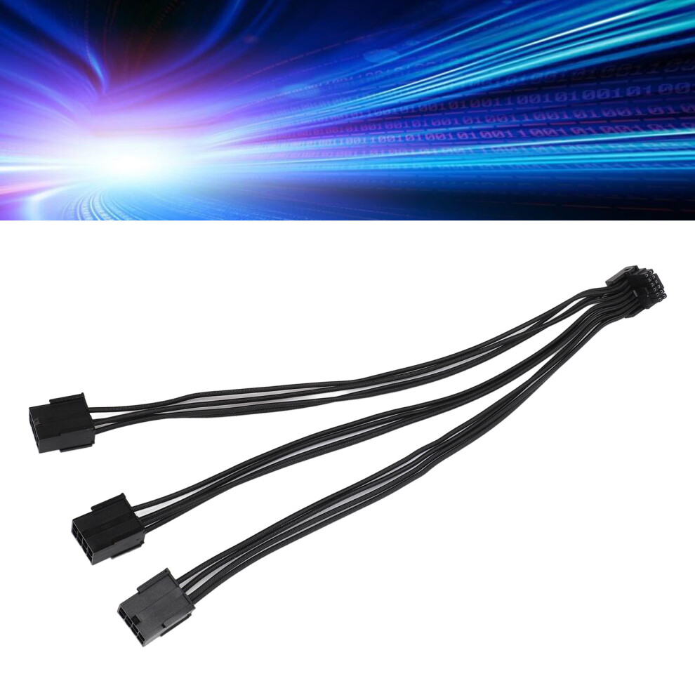 12Vhpwr Pcie 5.0 12+4Pin To 3X8pin Gpu Extension Cable 320Mm 9381388610762