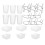 Peg Board Bins Peg Board Cups with Hooks & Loop 12Pack,Peg Board Organizer Accessories, Peg Board Tools Organizer A 1