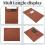 Phone Holder Mouse Pads, Portable Folding Mousepad with Non-Slip Base, Pen Holder Mouse Pad for Wireless Mouse 2