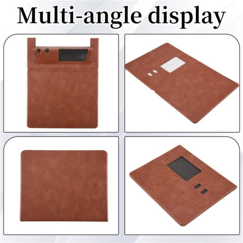 Phone Holder Mouse Pads, Portable Folding Mousepad with Non-Slip Base, Pen Holder Mouse Pad for Wireless Mouse 1