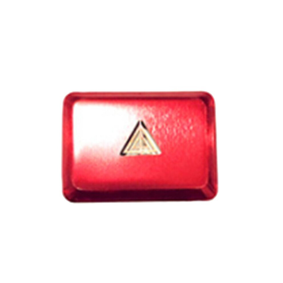 Car Warning Emergency Button Cover Sticker Trim For 11Th Gen 2022 2023 Aluminum Alloy Light/Red 6031009852226