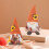 2 Stück Sonnenblumen-Plüschgnome - handgefertigt aus Polyester 9