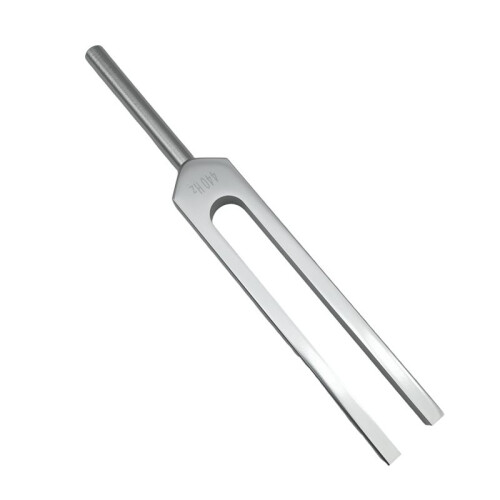 440Hz Aluminum Alloy Tuning Fork, Tuning Fork with Hammer for Nervous System Testing Sound Healing Therapy 1