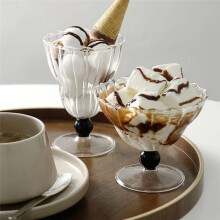 Taza de Vidrio A Rayas Ins, Taza de Café con Leche Ondulada, Taza para Helado, Copa de Yogur, Bebida, Jugo, PudíN, Postre, Taza para Refrigerio