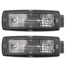 3B0947291 Black 2Pcs Rear Reading Map Dome Light Ceiling Lamp for 1998-2005 Beetle Bora Superb 3B0947291B