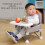 Reise-Babysitz Grau 36.5cm29cm Tragbar 6