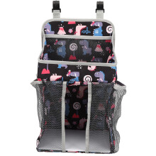 Baby Essentials Hængende Bleopbevaringsorganisator Sammenfoldelig Vandtæt Belagt Humaniseret Ergonomisk Design Stor Kapacitet Unisex