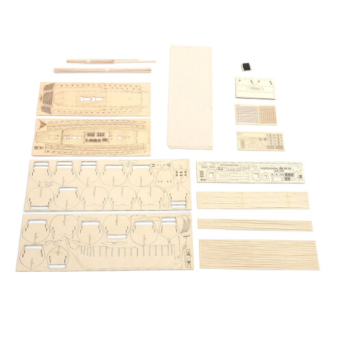 Basswood Wooden Model Ship Kit DIY Assembly 14+ 1