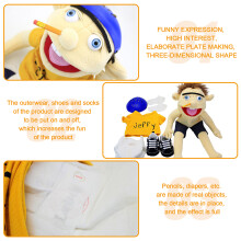 Plüsch-Handpuppe Junge weich