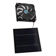 20W Solar Exhaust Fan 12cm Portable Greenhouse RV Pet House