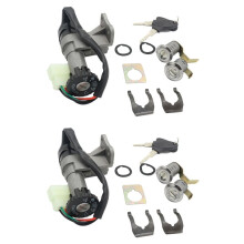 2X Motorcykel TändningslåS NyckellåS Set för 50Cc 150Cc GY6 Skoter Moped Taotao Jonway Roketa
