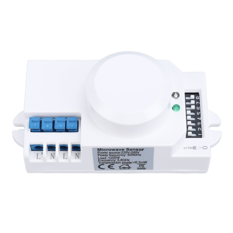 Microwave Radar Sensing Switch 1200W 5.8G Ceiling Motion Detector 7661386053689