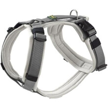 Imbracatura per cane - HUNTER - Maldon - Grigio chiaro/grigio - Imbottitura morbida - Riflettente