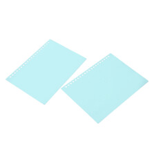 Loose Leaf Binding Cover A5 Light Green Plastic 20 Sheets 20 Holes Presentation
