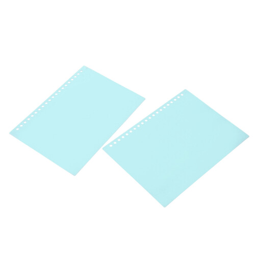 Loose Leaf Binding Cover A5 Light Green Plastic 20 Sheets 20 Holes Presentation