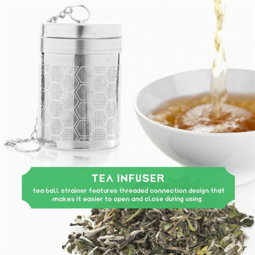 Tea Infusers for Loose Tea, Stainless Steel Tea Strainer, Extra Fine Mesh Tea Diffuser for Brewing Tea, Spices 2