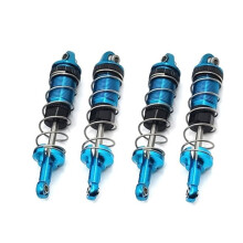 4Pcs Amortisseur en MéTal pour SCY 16101 16102 16103 1/16 RC Car Upgrades PièCes Accessoires, Bleu