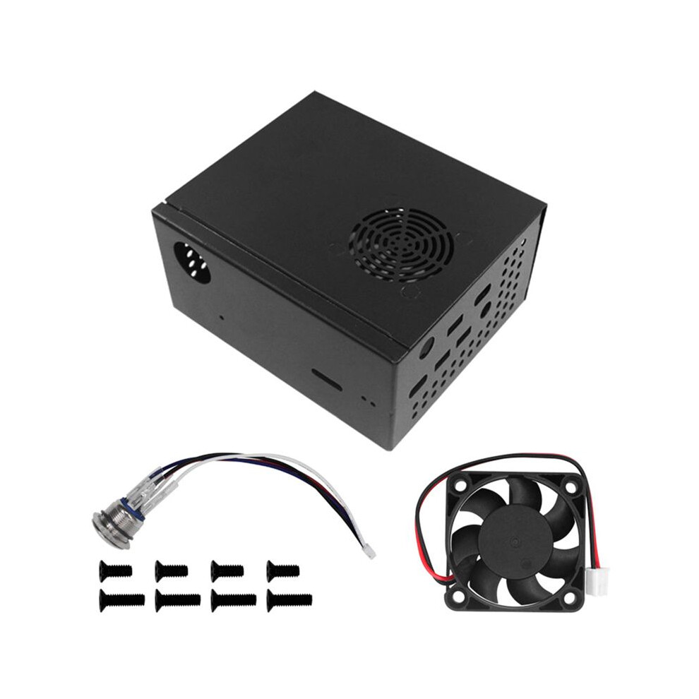 X825-C8 Case For Raspberry Pi 4B X825 2.5-Inch Hard Disk Ssd Drive Board With Cooling Fan+ Button 4713782990389
