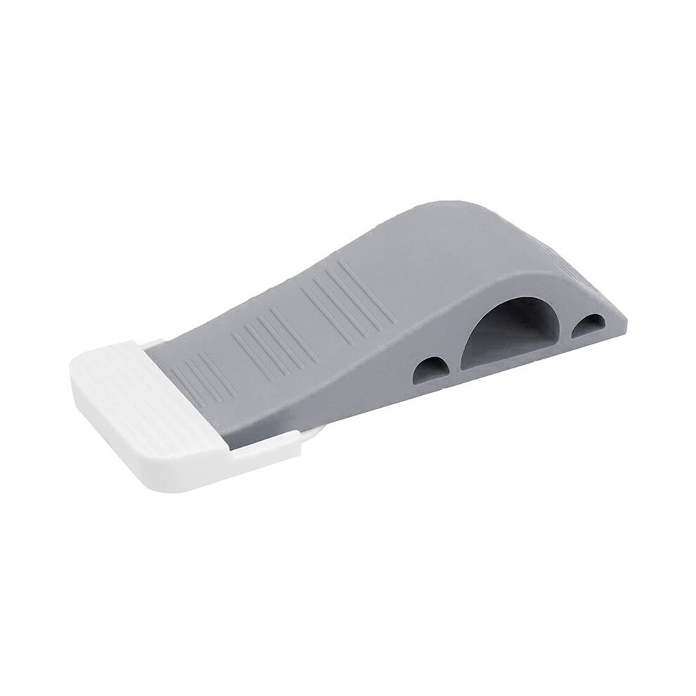 Door Stoppers -Pack Of 1 Rubber Door Wedge For Carpet, Hardwood, Concrete And Tile - Home Improvement Accessories - Gray 6033713394894