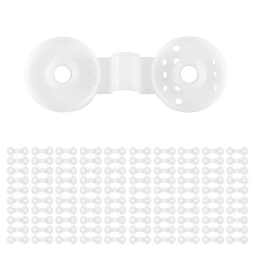 100PCS Shade Net Clips Net Hooks Shade Net Fixing Clips Shade Cloth Plastic Clips Fix Clamp Grommet Installation White