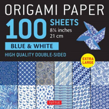 Origami Paper 100 sheets Blue amp White 8 14quot 21 cm Other Book