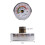 33mm 6000Psi/400Bar 1/8NPT Thread Back Axial Connection Gas Pressure Gauge 4