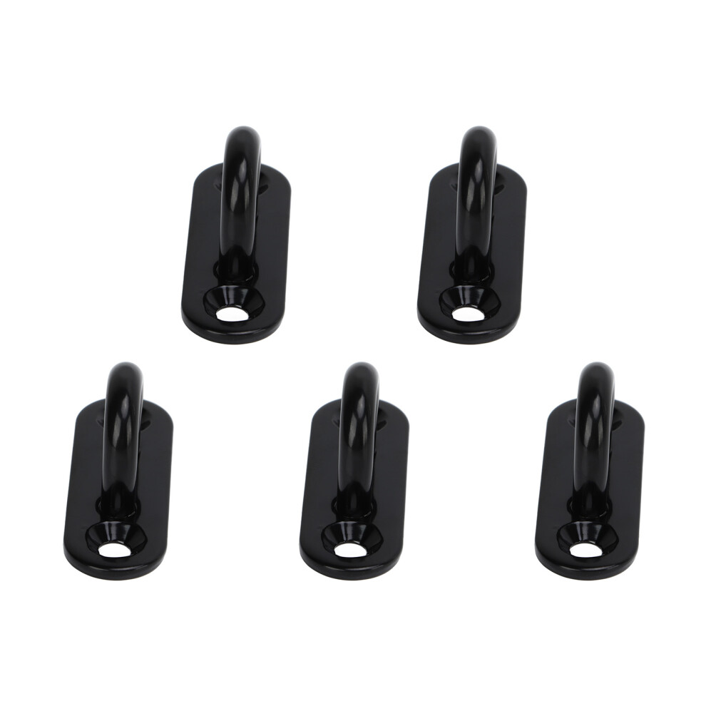 Heavy Duty Stainless Steel Eye Plates 5Pcs Ceiling Hooks Reinforced Load Carry 7891373281072