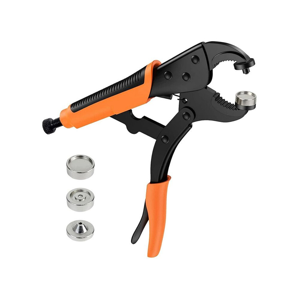 Heavy-Duty Snap Fastener Pliers Adjustable Tool Pliers With Three Dies For Leather Snap And Sewing 6031508740710