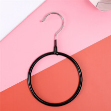 10Pcs Scarf Tie Storage Ring Rack Scarves Holder Metal Coat Hanger Multifunctional Scarf Belt Tie Display Slots Holders