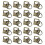 20PCS Key Fob Hardware with Keychain Rings for Bag Webbing,Bronze 1