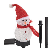 Christmas Decorations Solar Lights Outdoor Garden Decor Snowman-Christmas Ornaments Solar Powered Garden Decor E